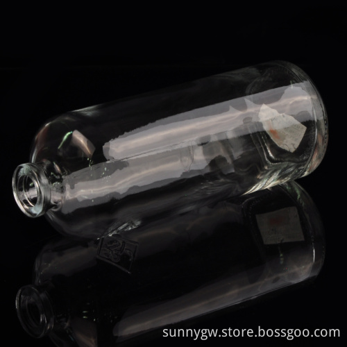 500ml clear long body glass wine bottle